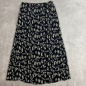Vintage Y2K Midi Skirt Womens M/L Asymetrical Polka Dot Ruffle‎ Coquette